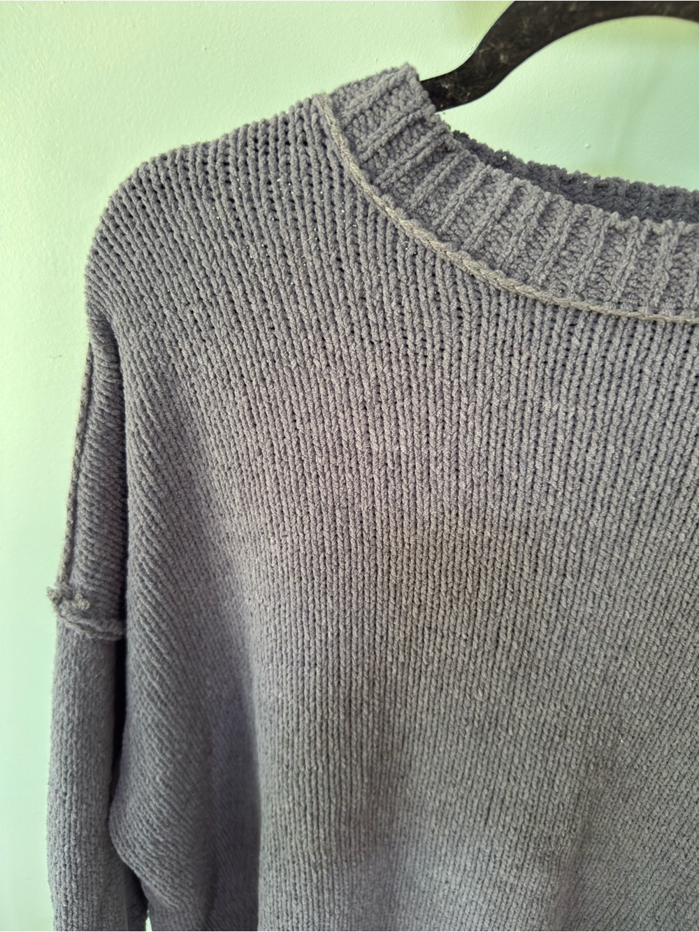 Terra & Sky Classic Crewneck Women's Sweater in Slate Gray Size 1X - Picture 2 of 10